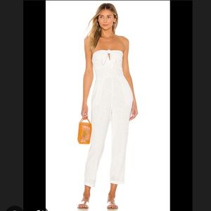L*Space Gigi Strapless Jumpsuit - Peach
